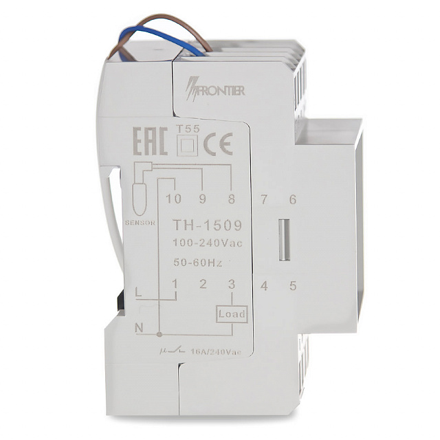 Универсальный электронный терморегулятор на DIN рейку Frontier TH 1509